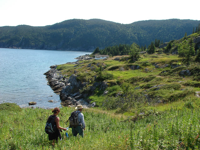 Surveying the main area used by French crews.